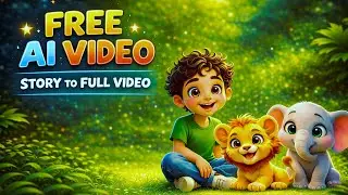 AI Cartoon Story Video Generator FREE | Make Kids, Explainer, Magic Light Ai Tutorial 