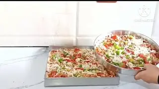#طريقه🫵 عمل البيتزا🍕 بالفراخ في البيت احلى واطعم من المطاعم اكتشفت سر البيتزا في المطاعم بكل اسرارها
