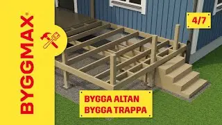 Bygga altan del 4, bygga trappa