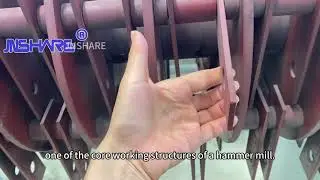 Internal rotor components of a hammer mill.#pelletmill #pelletmachine #biomassfuel #hammermill