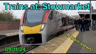 Trains and tones at: Stowmarket - with @trainviewsuk (09/11/24)