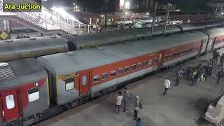 Most busiest railway station in Danapur Division Ara Junction | Indian Railways | Video in 4K UHD.