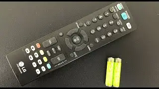 How to change the batteries on the LG AKB736 Remote Control - DIY EASY