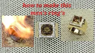 making process custom 18k natural zultanite men's Ring's #handmade#custom#jewelry