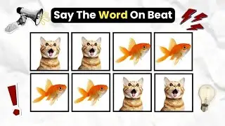 Say The Word On Beat - Level 1-3 | EASY MEDIUM HARD