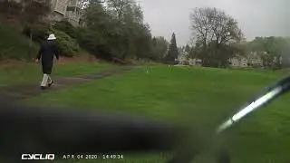 Ride around Tennis Courts on Rossmoor golf course.