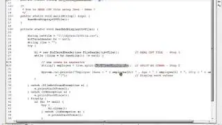 HOW TO  READ CSV FILE USING JAVA DEMO