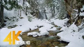 4K Winter Beauty of Canadian Nature - Part #3 - Scenic Lakes and Waterfalls of Canada