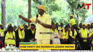 LISTEN TO WHAT PRESIDENT RUTO TOLD NYERI RESIDENTs