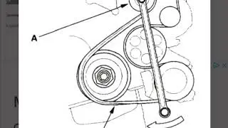 Serpentine belt replacement 2002 Honda CR-V