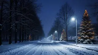 A SNOWY PATH INTO STILLNESS
