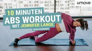 10 MINUTEN ABS WORKOUT MIT JENNIFER LANGE | Ohne Equipment | umove