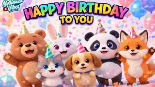 Happy Birthday To You 🎉 | Cute Animals Party Song