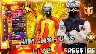 HIMANSHU IS LIVE❤️CSR push to grandmatser and matchmaking with big youtubers😮#freefire #classyff