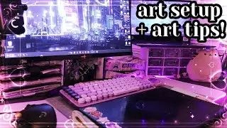 A (pretty simple) art setup tour ~ answering art questions!