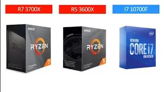 R7 3700X vs R5 3600X vs i7 10700F - RTX 3080 - Gaming Comparisons