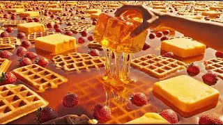 Which Surreal AI Dessert Ocean 🌊 Would You Blast Into Next? | Oddly Satisfying Cinematic ASMR Realm