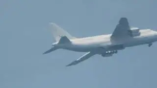 D&eacute;part de la R&eacute;union (RUN), de l'Antonov AN-124-100 de Maximus Air Cargo