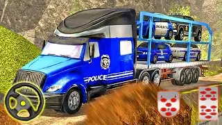 US Police Offroad Car - Rescue Car Transporter Truck Driving | Android Gameplay