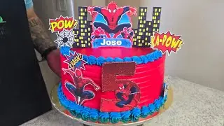Como decorar una torta de Spiderman desde 0