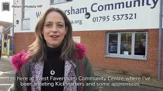 Helen meets local Kickstarters and Apprentices