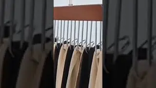 Wooden Clothes Hanger With 8 Hooks Tie Rack Belt Hangers with 360&deg;Rotating #clotheshanger #hangers