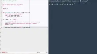 How to define a function in python? Functions in Python part 01.