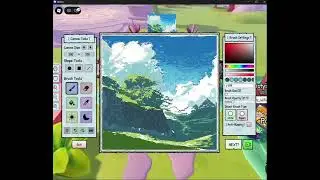 landscape speed drawing