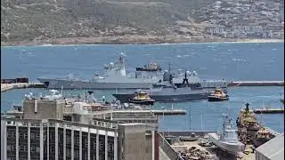 Smooth docking. Slightly inverted flag. Maritime communications at their finest.