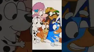 💙💙💙 Coloring Bluey & Friends: A Creative Adventure! #bluey #blueybingo #coloring
