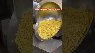 100L Electric Induction Caramel Popcorn Maker | Industrial Automatic Popcorn Machine #popcornmachine