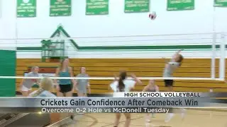 Fall Creek Volleyball Gains Confidence After Comeback Win