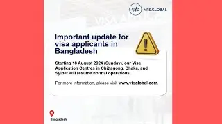 VFS Global BD Visa application submissions will resume normal operations.. | SkyFlyer  #vfscenter