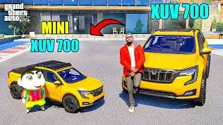 Franklin XUV 700  Car VS Shinchan Mini XUV 700 Car in GTA 5 | JNK GAMER