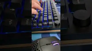 Monsgeek M1W (mostly) Stock (Midnight Blue Switches, Drop DCX WoB Keycaps)