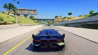 GTA V: Graphics mod - Stealing Lamborghini Aventador Mansory Cabrera from Simeon