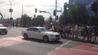 G20 Brisbane - Motorcade of German Chancellor Angela Merkel