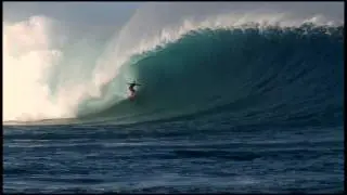 David Scard at Cloudbreak - Ride of the Year entry in Billabong XXL Big Wave Awards 2011