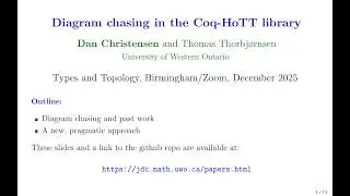 Dan Christensen &mdash; Diagram chasing in the Coq-HoTT library