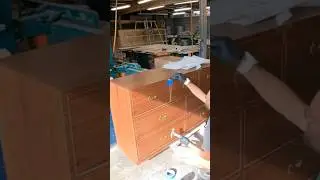 Making a walnut campaign dresser in 60 seconds. Full video on channel #woodworkingprojects