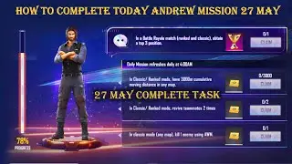 How To Complete 27 May Elite Andrew Mission in Free Fire / Today Elite Andrew Mission/27 May Mission