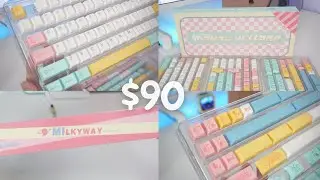 MilkyWay Keys Kawaii Voltage | Unboxing $90 Keycap Set |  Cute keycaps , pastel keycaps :3