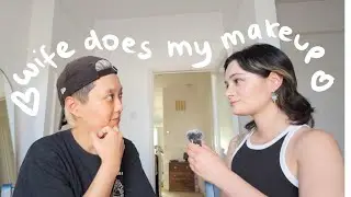 WIFE DOES MY MAKEUP | Lesbian Couple