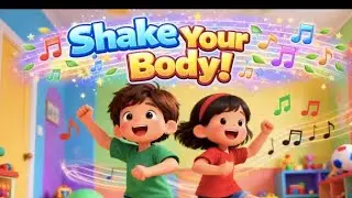 Shake Your Body! 🕺💃 Fun Dance Song for Kids | Action Rhymes & Musicshake your body