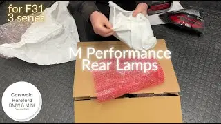 Genuine BMW M Performance Blackline F31 LED Rear Lights Set 63212450110 Unboxing