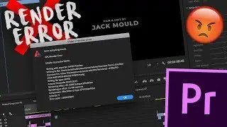 Premiere Pro GPU Render Error 