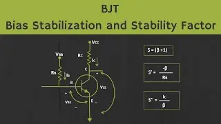 BJT: Bias Stabilization and Stability Factor for the Fixed Bias Configuration