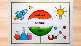 National science day drawing/ National science day poster/ National science day chart paper drawing