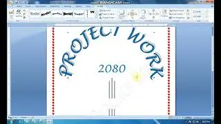 Part-II Project Work/ Cover page design in MS word/MS Word Design/ START video in Nepali #Computer