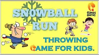 Snowball Run Game for kids | PhysedGames | Physed | Throwing dodgeball game |  @thegamesgurus
